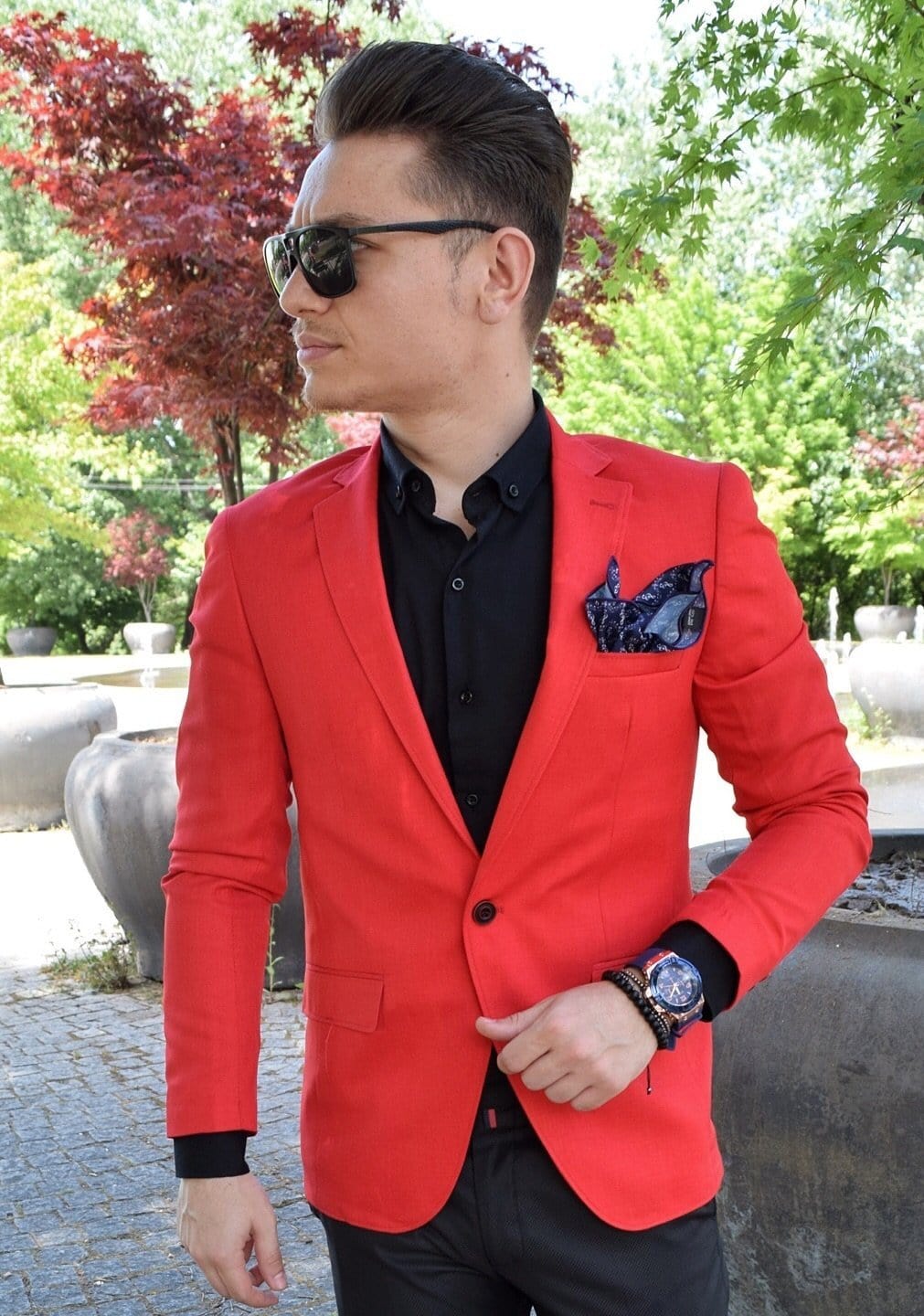 Sacou Slim Fit Red