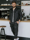 Compleu Cargo Street Negru + Tricou Cadou