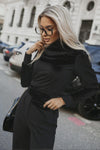 Trening din catifea CANDY - Negru