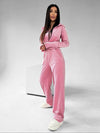 Trening Catifea ZIPP Women Roz Pudra