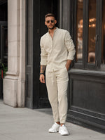 Set Camasa+Pantalon Tip In Bej