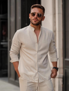 Set Camasa+Pantalon Tip In Bej