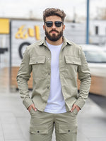 Compleu Cargo Street Bej+ Tricou Cadou