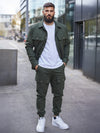 Compleu Cargo Street Kaki+ Tricou Cadou