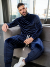 Set Catifea PREMIUM Street Bleumarin