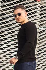 Pulover Texturat TM01 Negru