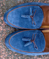Pantofi piele intoarsa bleumarin