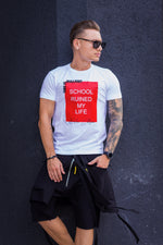 Tricou School White