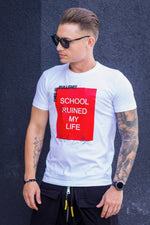 Tricou School White