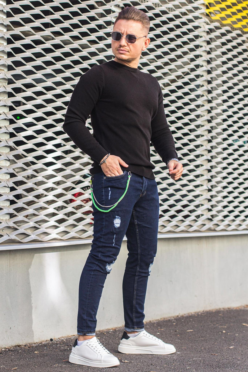 Pulover Texturat TM01 Negru