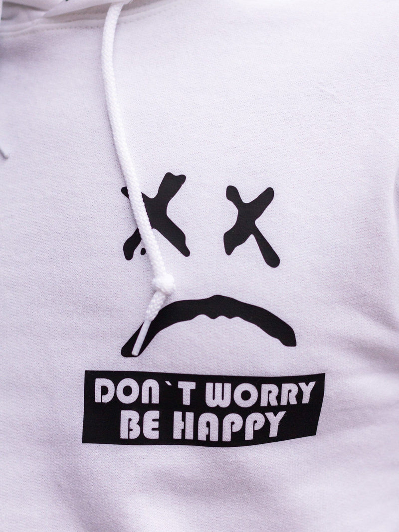 Hanorac Sad Face White