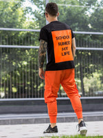 Tricou SCHOOL Neon Orange