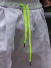 Pantaloni LS Alb Verde Neon