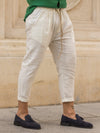 Pantaloni de in 3 sfetruri SUNNY Alb