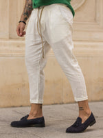 Pantaloni de in 3 sfetruri SUNNY Alb