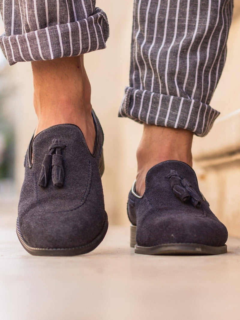 Pantofi Piele Intoarsa TC Blue