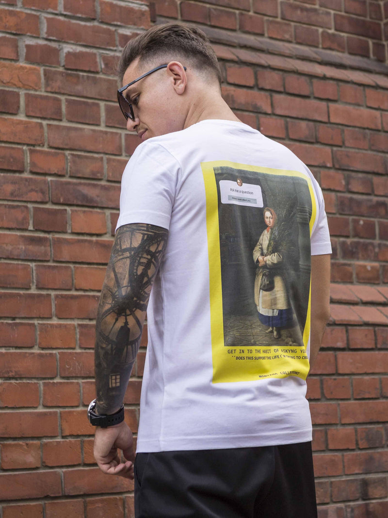 Tricou Ask Me White