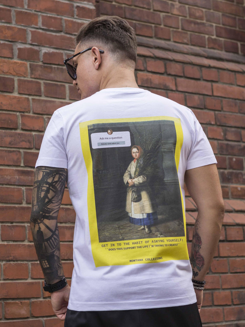 Tricou Ask Me White