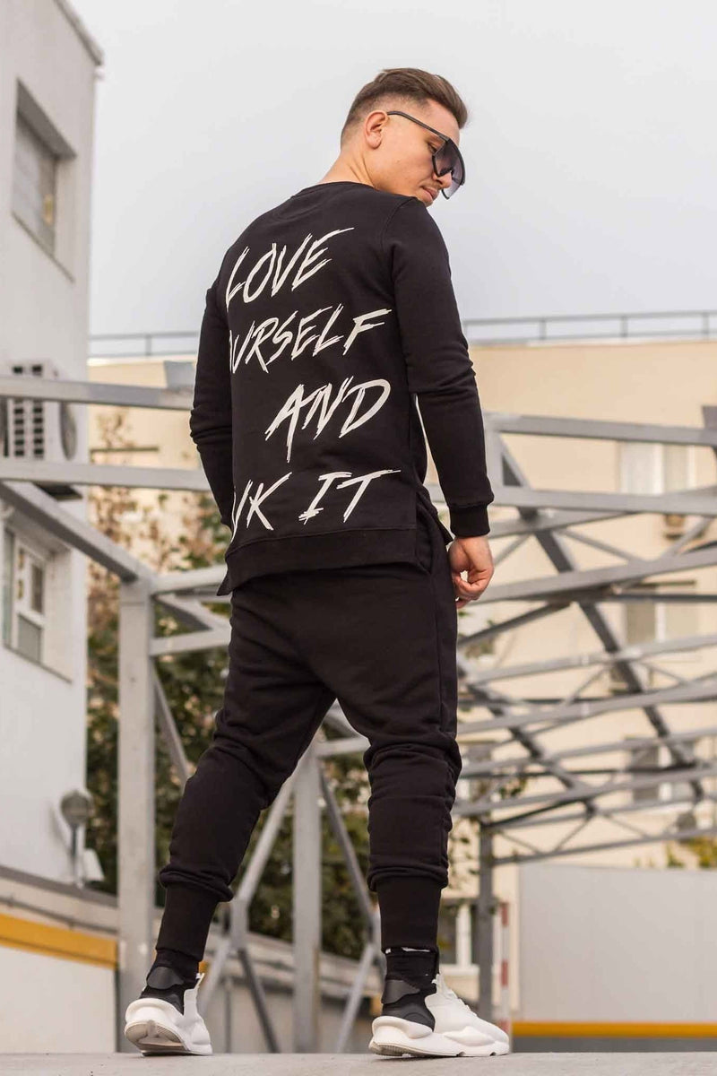 Compleu Love Yourself ALL BLACK (Tricou Cadou)