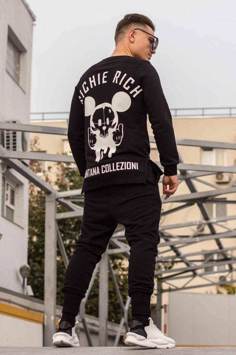 Compleu RICHIE RICH ALL BLACK (Tricou Cadou)