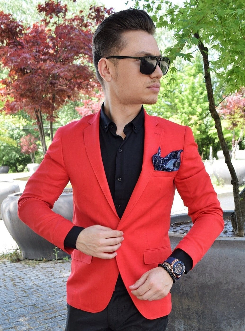 Sacou Slim Fit Red