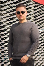 Pulover Texturat TM01 Antracit