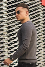Pulover Texturat TM01 Antracit