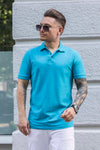 Tricou Polo Turcoaz