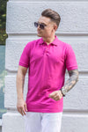 Tricou Polo Purpuriu