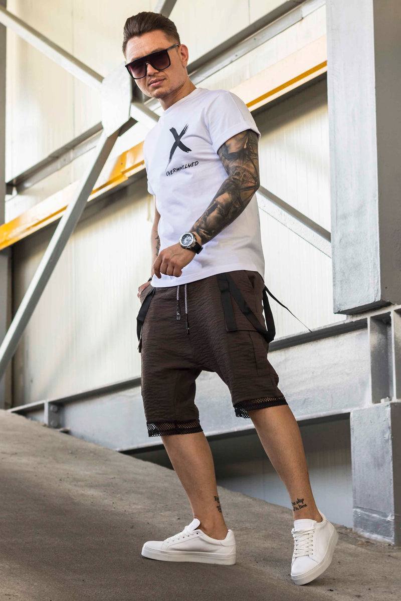 Pantaloni Fashion din fâș  MESH Brown