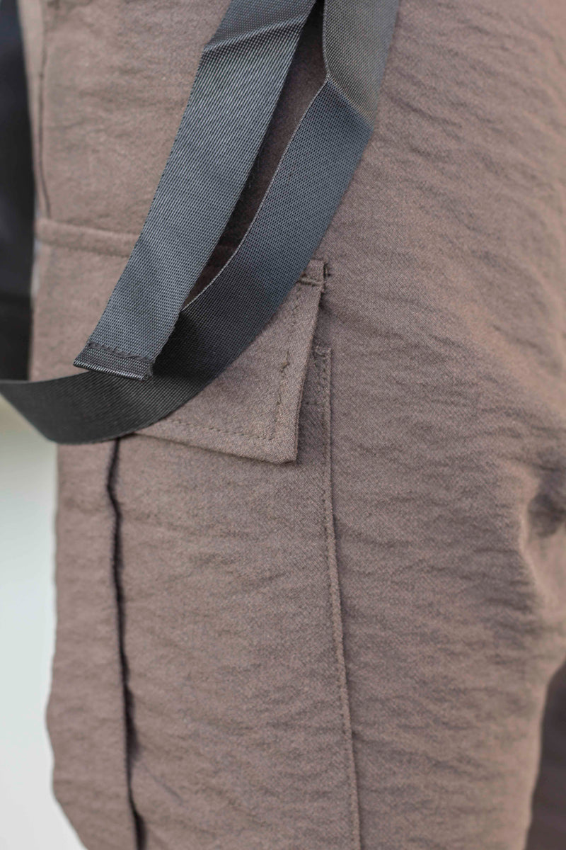 Pantaloni Fashion din fâș  MESH Brown