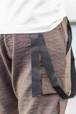 Pantaloni Fashion din fâș  MESH Brown