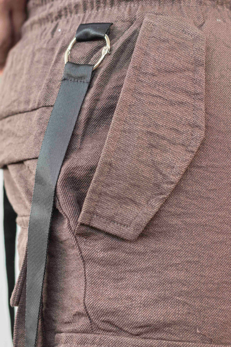 Pantaloni Fashion din fâș LOW Brown