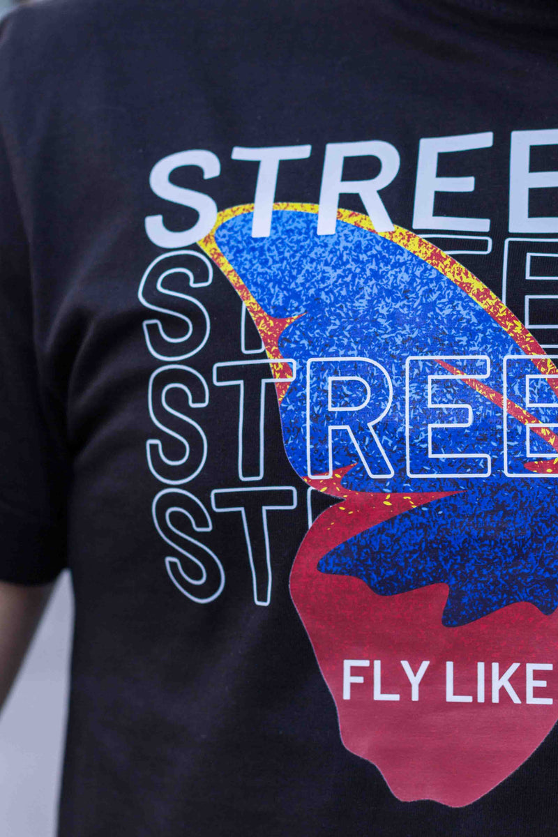 Tricou STREETWEAR BUTTERFLY Black