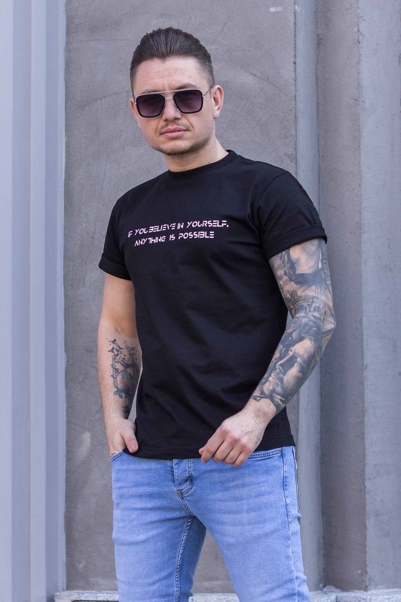 Tricou BELIEVE Black