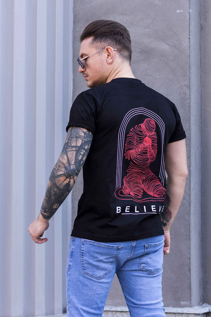 Tricou BELIEVE Black