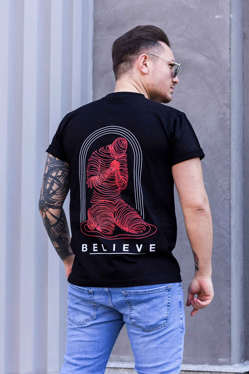 Tricou BELIEVE Black