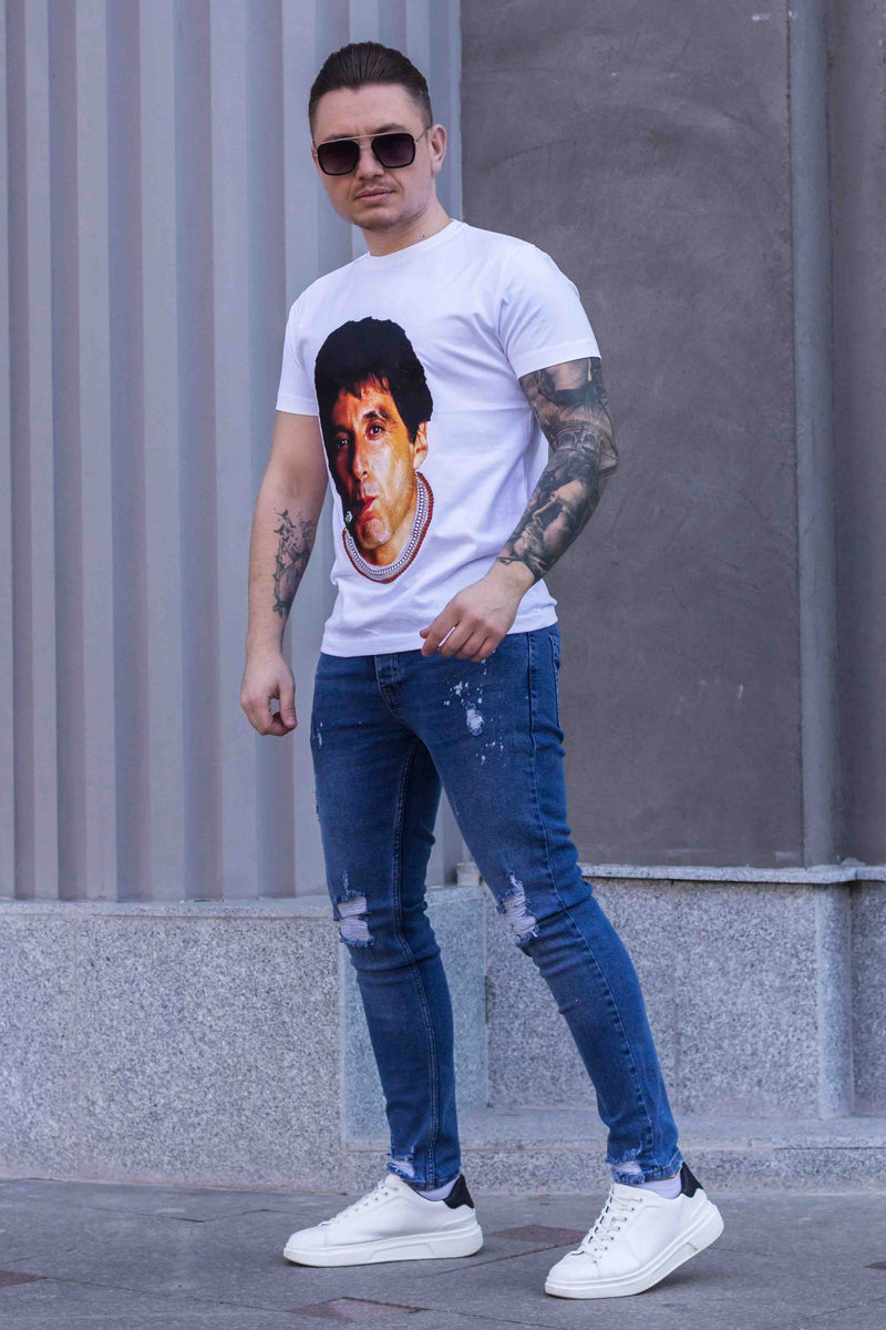 Tricou TONY MONTANA White