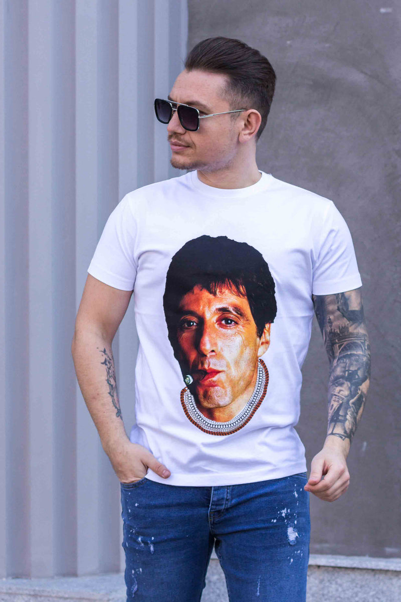 Tricou TONY MONTANA White