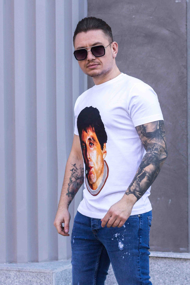Tricou TONY MONTANA White