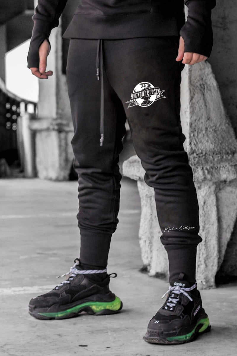 Compleu TONY MONTANA All Black(Tricou Cadou)